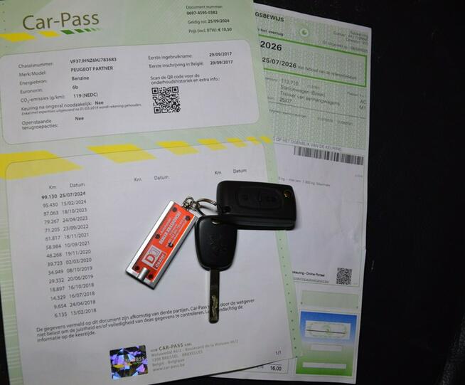 Peugeot Partner Tepee 1.2i Gaz LPG Bezwypadkowy Serwis ASO LED Kamera Navi 116tys.km