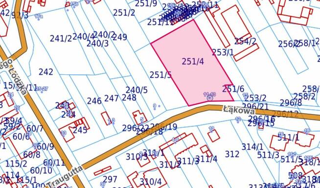 Działka usługowa Zgierz, Łąkowa