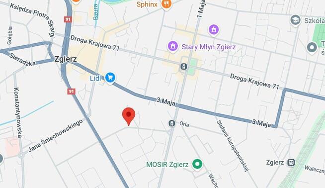 Działka usługowa Zgierz, Łąkowa