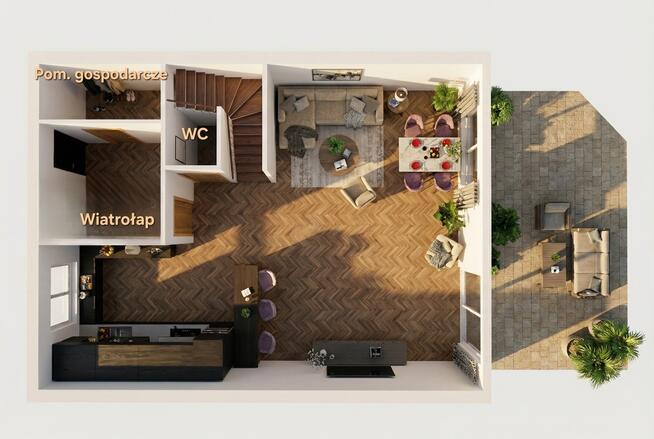 Bliźniak w Sokołowicach | Pompa ciepła | Taras!