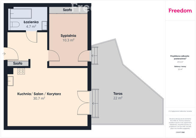 Parter z tarasem i sauną – ul. Cypryjska