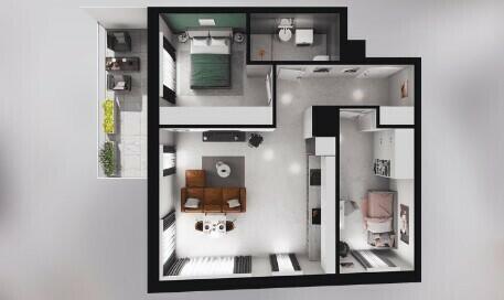 Luksusowy apartament z widokiem na rzekę