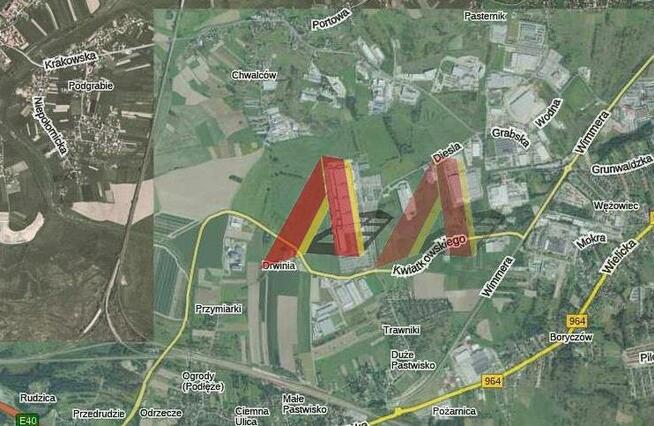 Działka przemysłowa Niepołomice, Podłęże