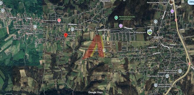 Działka budowlana Kulerzów gm. Mogilany, Żródlana