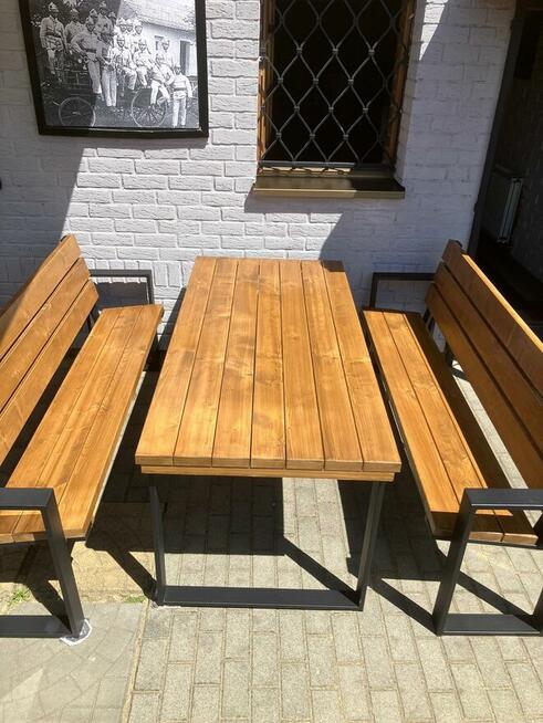 Nowy solidny komplet ogrodowy MODERNO 160 cm