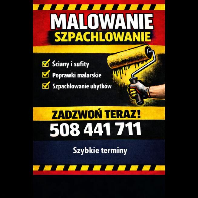 Malowanie -szpachlowanie -szybka realizacja