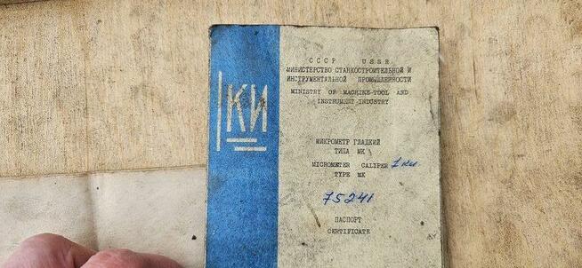 Mikrometr zewnętrzny kabłąkowy 500–600 mm Dokładność 0,01 mm