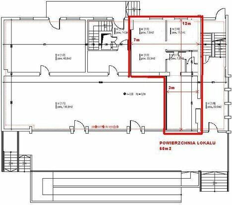 lokal 60m2 na parterze przy skrzyżowaniu Chorzowska Tuwima
