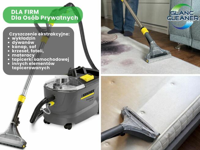 Pranie ekstrakcyjne dywanów, mebli tapicerowanych, aut