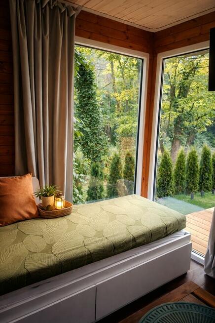 Tiny House nad Wisłą z prywatną balią – 30 min od Kazimierza