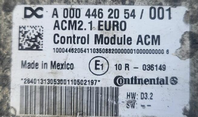 Sterownik ACM adblue A0004464054 A0004462054 Mercedes MP ACT