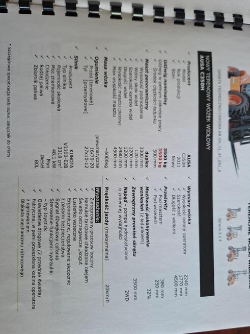 Wózek terenowy AUSA C350H