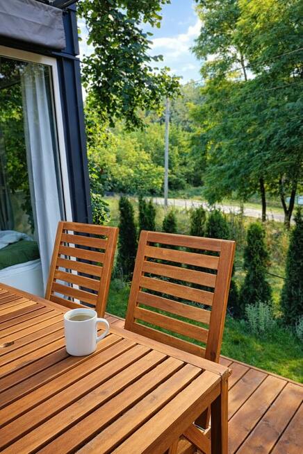 Tiny House nad Wisłą z prywatną balią – 30 min od Kazimierza
