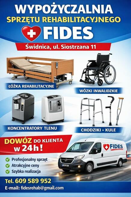 Sklep medyczny łóżko rehabilitacyjne wypożyczalnia wynajem