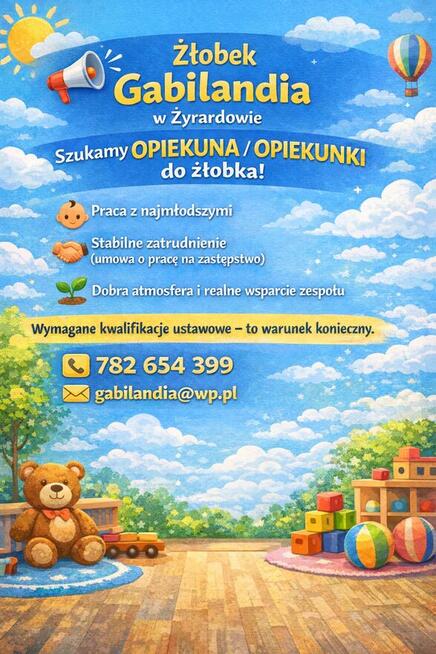 Żyrardów Praca Opiekun w Żłobku