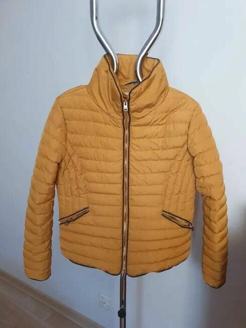 Kurtka pikowana musztardowa M