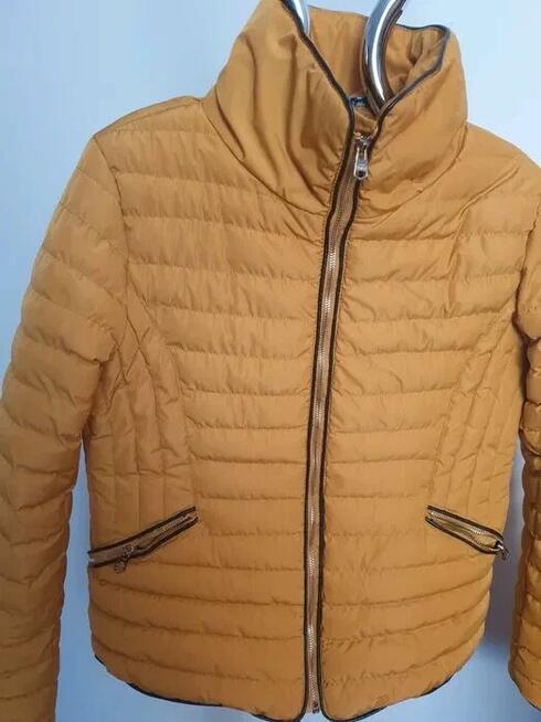 Kurtka pikowana musztardowa M