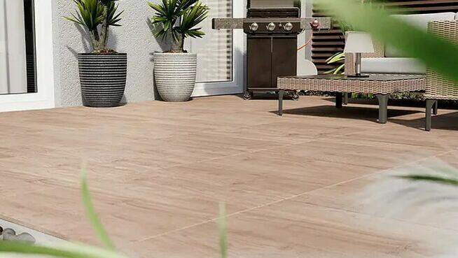 Płyty 2cm drewnopodobne wzór deski 120x40 Gardenwood gat.1