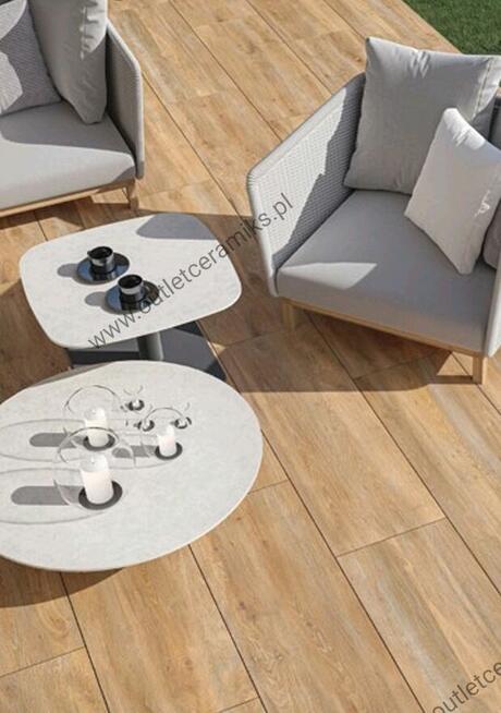 Płytki tarasowe 2cm drewnopodobne wzór deski 120x40 Tauro