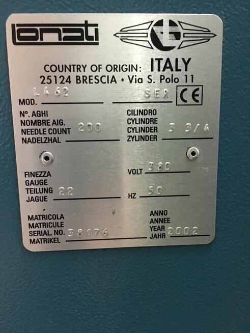 Maszyna do skarpet Lonati 462 3 3/4 200 i