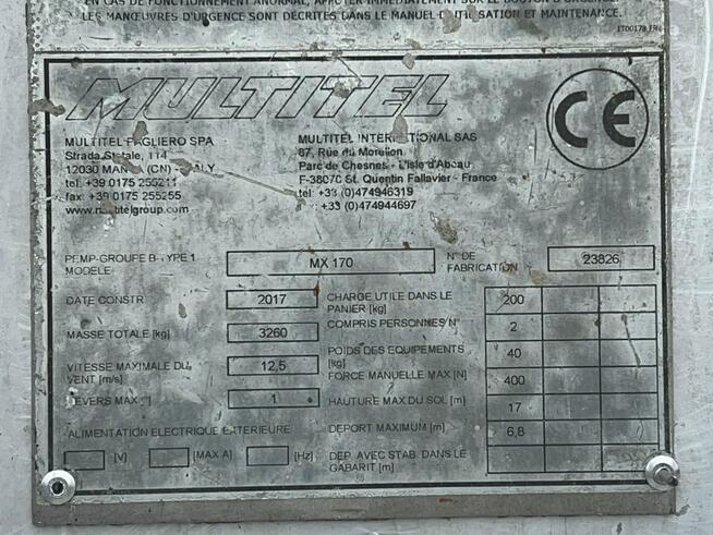 Iveco Daily 35S12 Koszowy Zwyżka MX170 17m UDT Mx 210 MZ Steel Versalift Jak Nowy P7