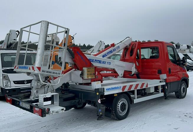 Iveco Daily 35S12 Koszowy Zwyżka MX170 17m UDT Mx 210 MZ Steel Versalift Jak Nowy P7