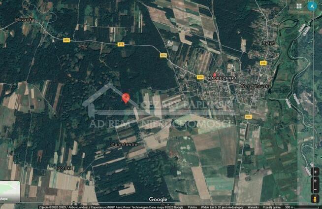 Działka budowlana Stanisławów gm. Wola Uhruska, Stanisławów, las, możliwość zabudowy