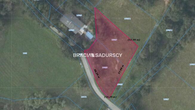 Działka budowlana Głogoczów gm. Myślenice