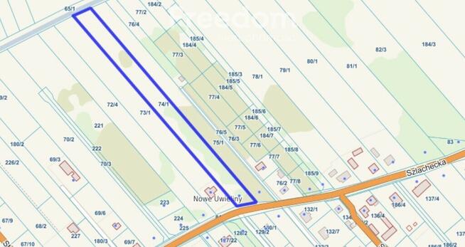 Działka z możliwością podziału | MPZP | 0,7 ha/