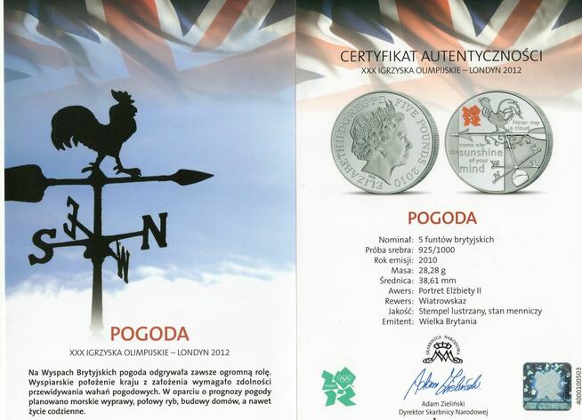 NUMIZMATY Oblicza Wielkiej Brytanii-XXX IO Londyn 2012