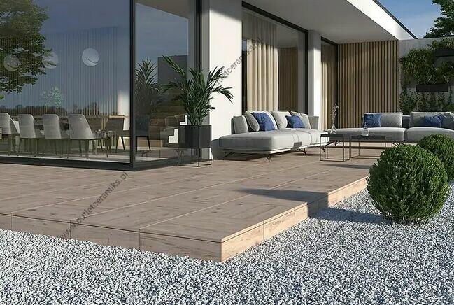 Płyty 2cm drewnopodobne wzór deski 120x40 Gardenwood gat.1