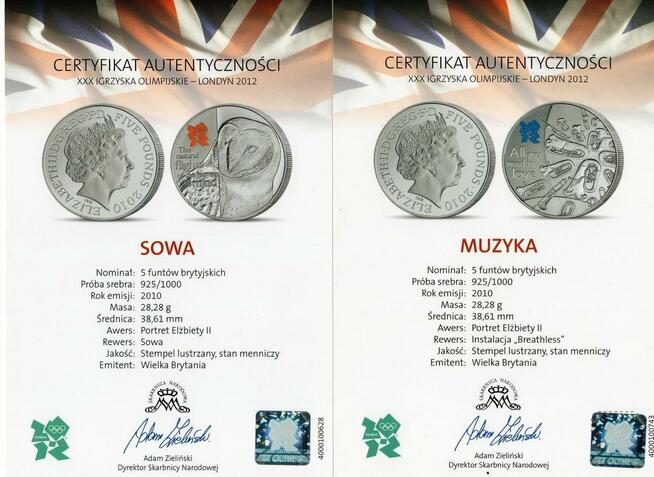 NUMIZMATY Oblicza Wielkiej Brytanii-XXX IO Londyn 2012