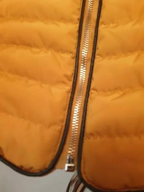 Kurtka pikowana musztardowa M