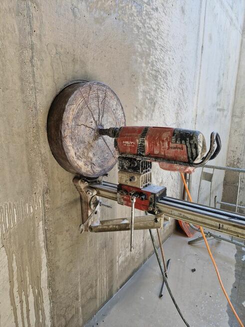 Odwierty w betonie technika diamentową