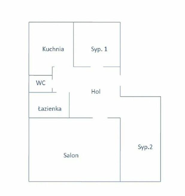 Mieszkanie o pow. 53m2, balkon, IV p., do remontu, os. Asnyka