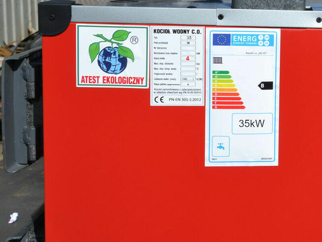 UNIWERALNY Kocioł piec kotły na miał węgiel drewno 50KW 480m