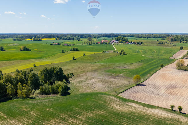 Działka rolno - siedliskowa na Mazurach, wodociąg