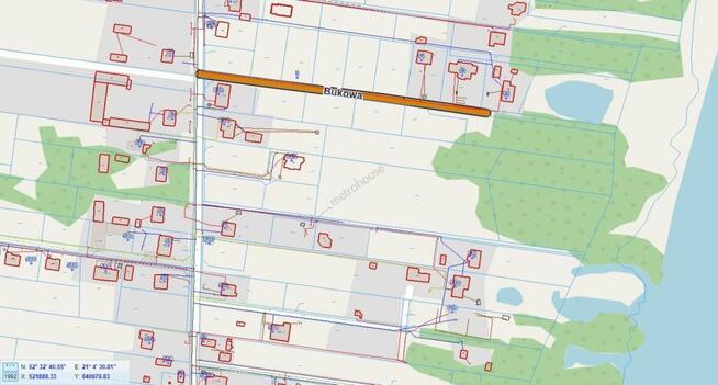 Działka w II linii zabudowy Narwi.