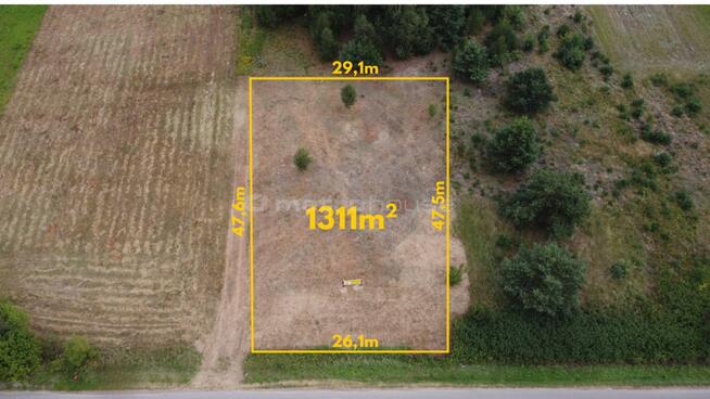 Działka budowlana 1311 m² w Pobyłkowie Małym