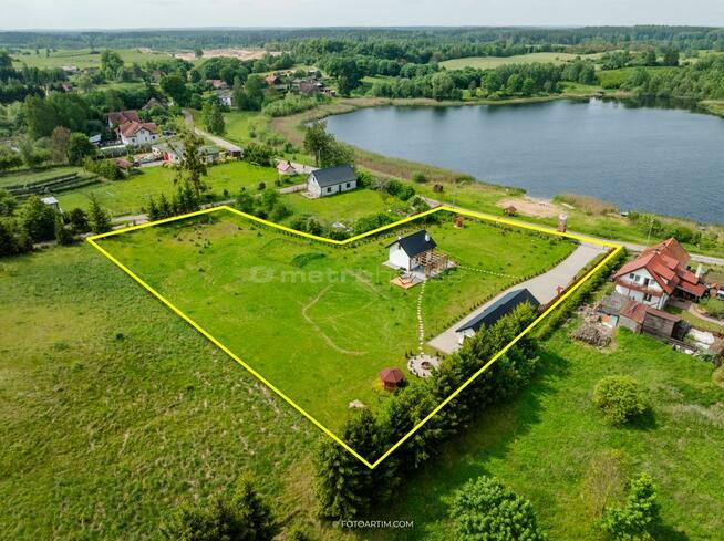 Całoroczny dom przy plaży nad czystym jeziorem