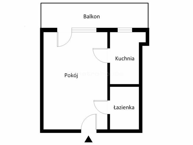 Kawalerka z dużym balkonem w Centrum Grodziska.