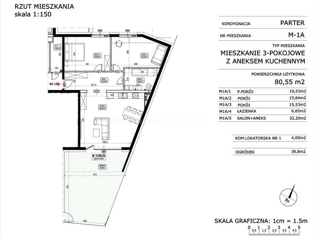 Nowoczesne 3 pokojowe z ogródkiem w centrum