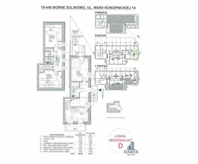 Mieszkanie Borne Sulinowo, ul. Marii Konopnickiej