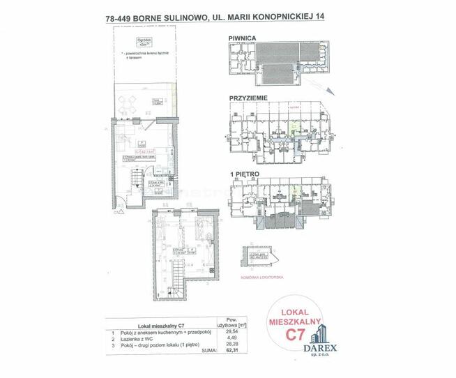 Mieszkanie Borne Sulinowo, ul. Marii Konopnickiej