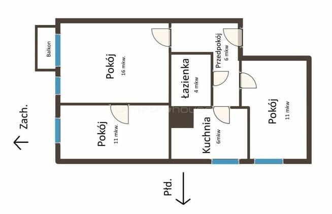 3 pokoje, ul. 11 listopada, do własnej aranżacji!