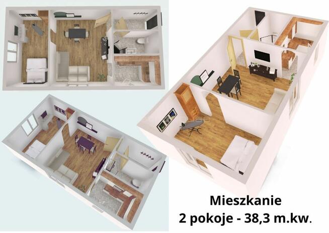 2 pokoje 38 m² parter Wyspiańskiego Elbląg HIT!