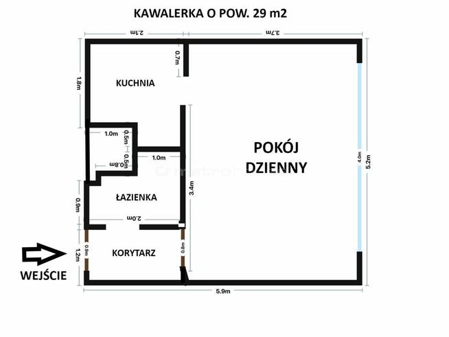 Słoneczna kawalerka dla każdego na Złotych Łanach