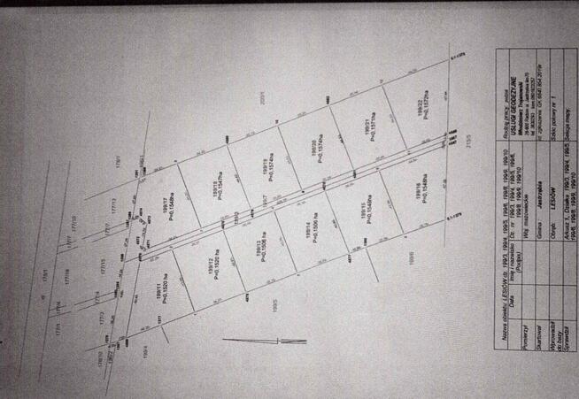 Działka budowlana 1548 m² okolice Radomia