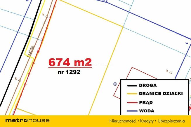 Piękna parcela / media / 674 m² Golejów