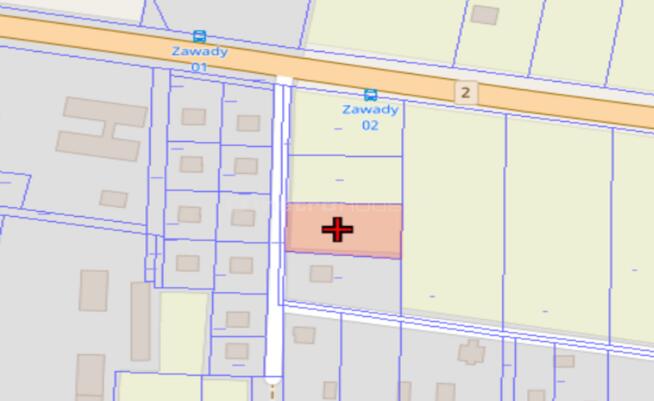 Działka 1 841 m2 na sprzedaż - Zawady gm. Zbuczyn